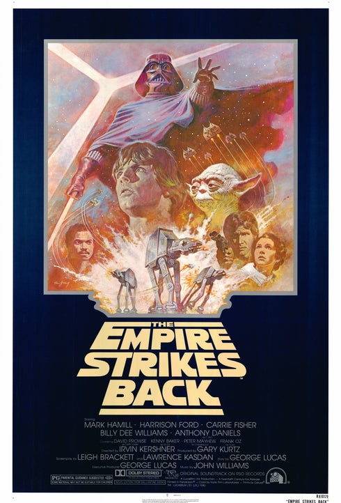 the empire strikes back 1981R one sheet double sided rolled
